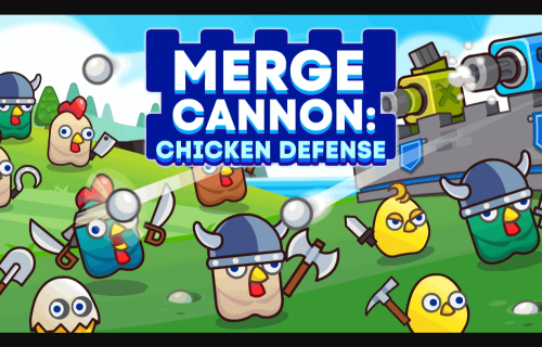 Merge Cannon: Chicken Defense